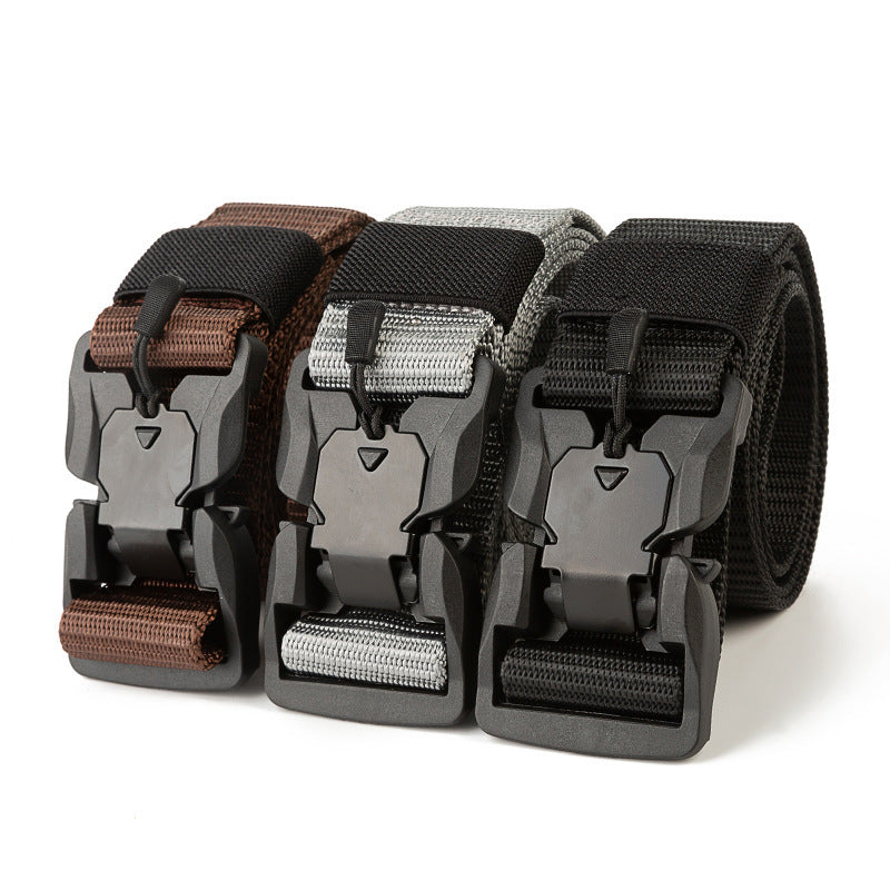 Magnetic Buckle Tactical Belt Men's Multifunctional Outdoor Belt