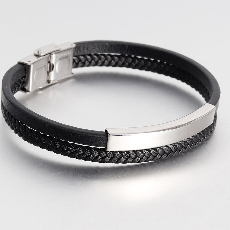 Handmade Leather Bracelet for Men – Bold & Durable Look