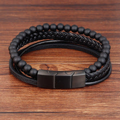 Handmade Leather Bracelet for Men – Bold & Durable Look
