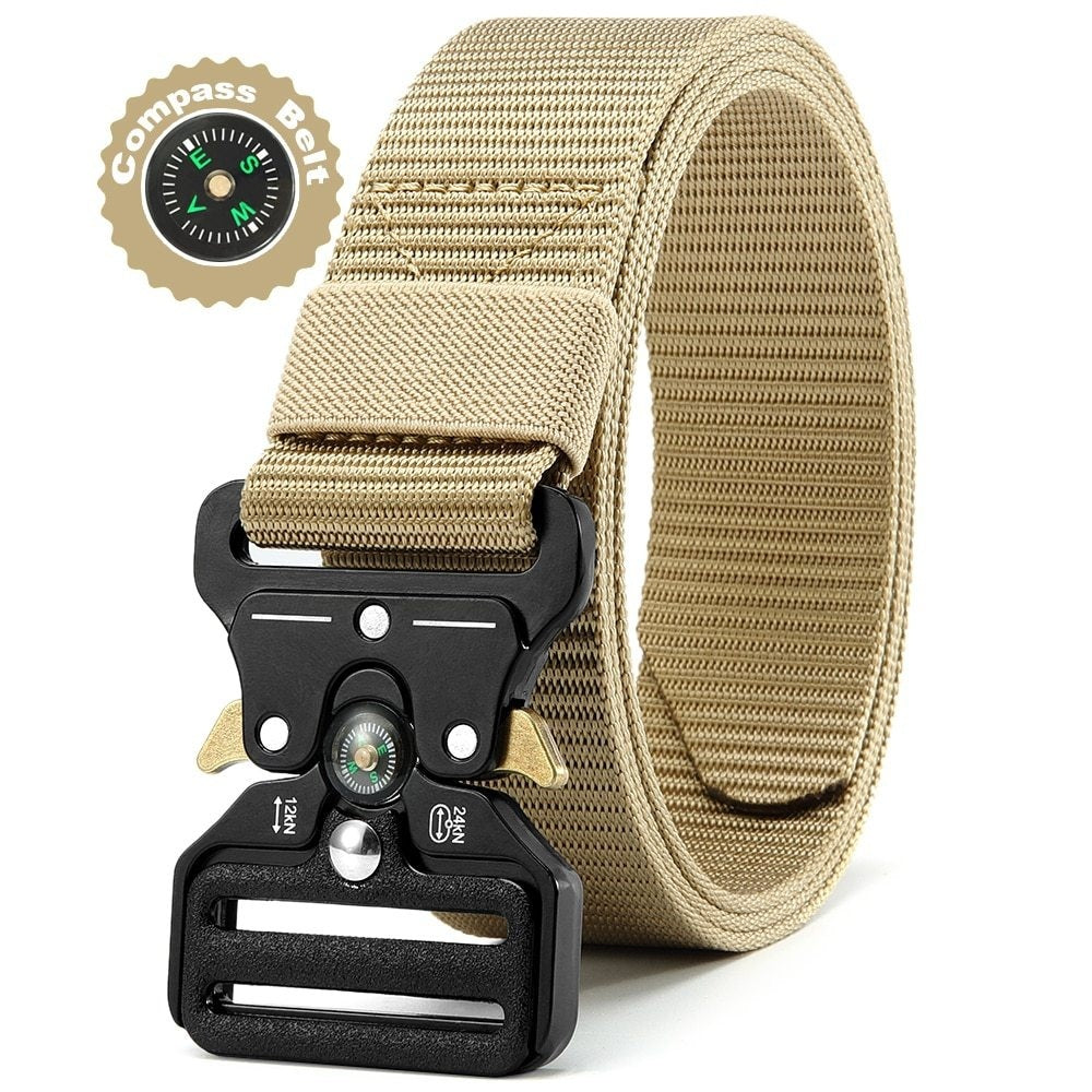 Men’s Tactical Compass Belt – Rugged Style Meets Function