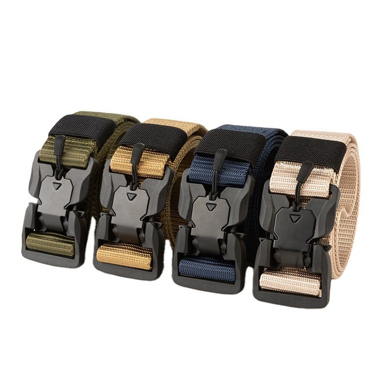 Magnetic Buckle Tactical Belt Men's Multifunctional Outdoor Belt