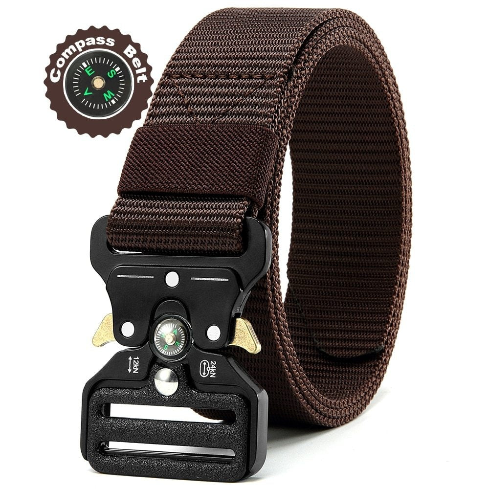 Men’s Tactical Compass Belt – Rugged Style Meets Function