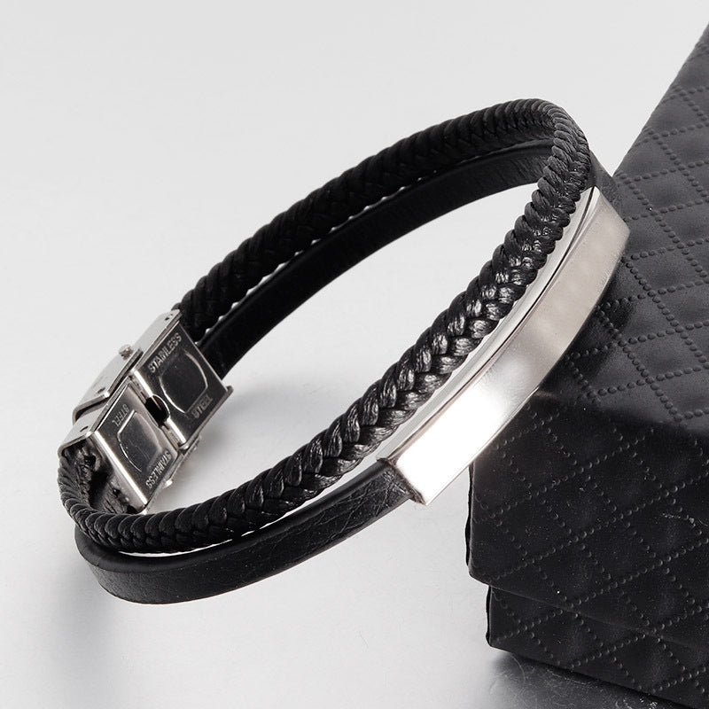 Handmade Leather Bracelet for Men – Bold & Durable Look