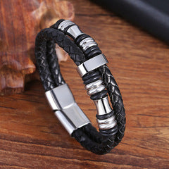 Handmade Leather Bracelet for Men – Bold & Durable Look
