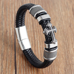 Handmade Leather Bracelet for Men – Bold & Durable Look