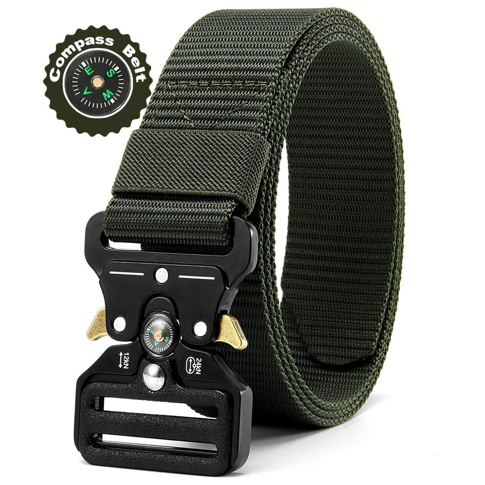 Men’s Tactical Compass Belt – Rugged Style Meets Function